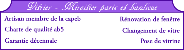 Vitrier paris 9