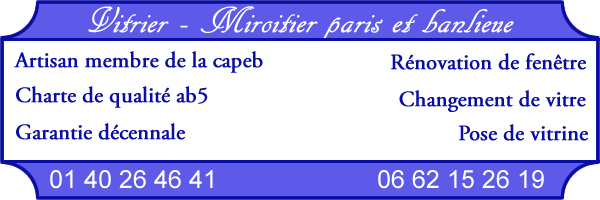 Vitrier hauts de seine 92
