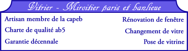 Vitrier paris 7